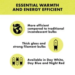 Zilla Light & Heat Mini Halogen Bulb For Reptile Terrariums -Pet Supplies Store 101542 PT3. AC SS1800 V1631609811