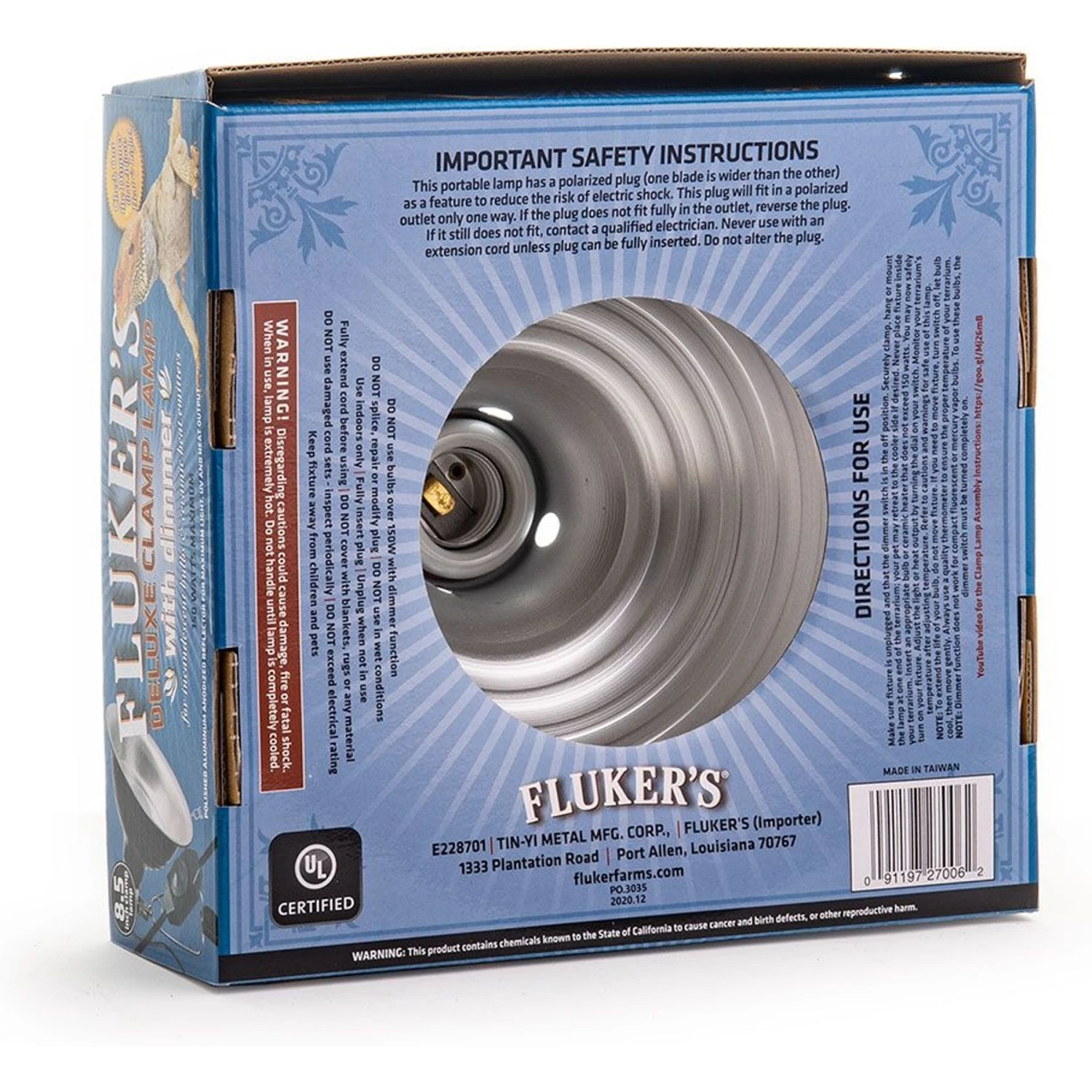 Fluker's Clamp Lamp With Dimmer, 8.5-in 6 Fluker's Clamp Lamp With Dimmer, 8.5-in - Image 4