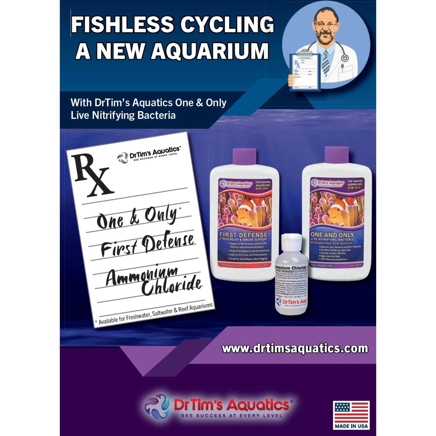 Dr. Tim's Aquatics Ammonium Chloride Solution For Cycling Aquariums 5 Dr. Tim's Aquatics Ammonium Chloride Solution For Cycling Aquariums - Image 3