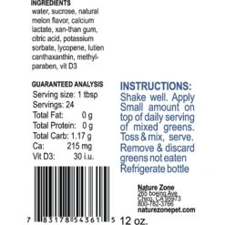 Nature Zone Tortoise Salad Dressing 7 Nature Zone Tortoise Salad Dressing -Pet Supplies Store 132382 PT2. AC SS1800 V1500307644