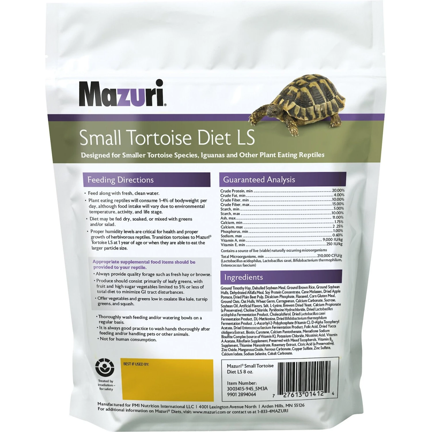 Mazuri Small Tortoise LS Low Starch Food 4 Mazuri Small Tortoise LS Low Starch Food - Image 2