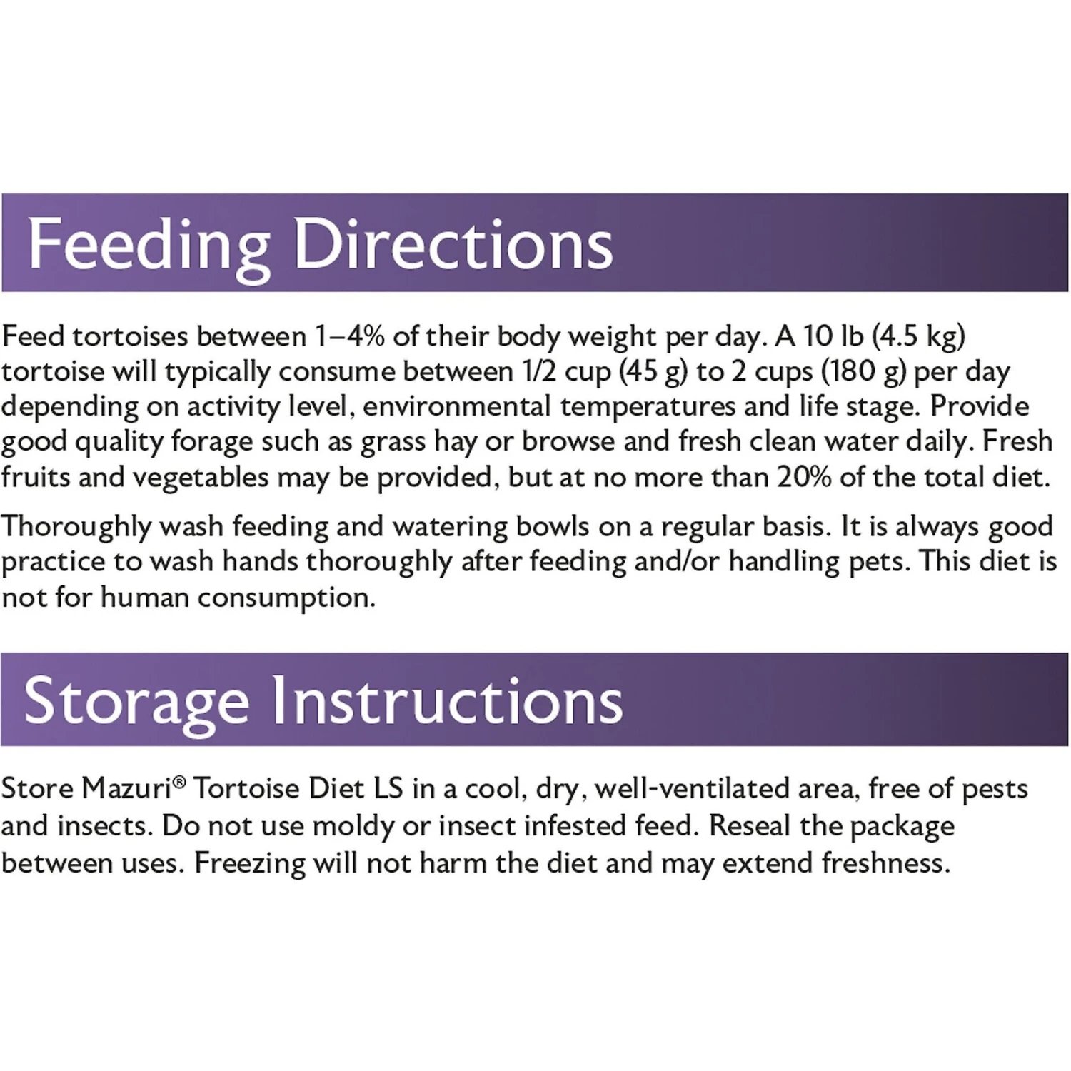 Mazuri Tortoise LS Low Starch Food 9 Mazuri Tortoise LS Low Starch Food - Image 7
