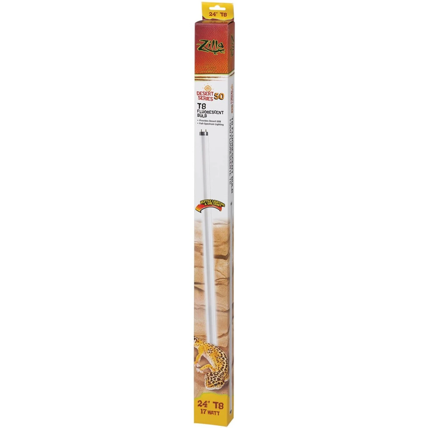 Zilla Desert Series T8 Fluorescent 17-watt Terrarium Bulb, 24-in 3 Zilla Desert Series T8 Fluorescent 17-watt Terrarium Bulb, 24-in