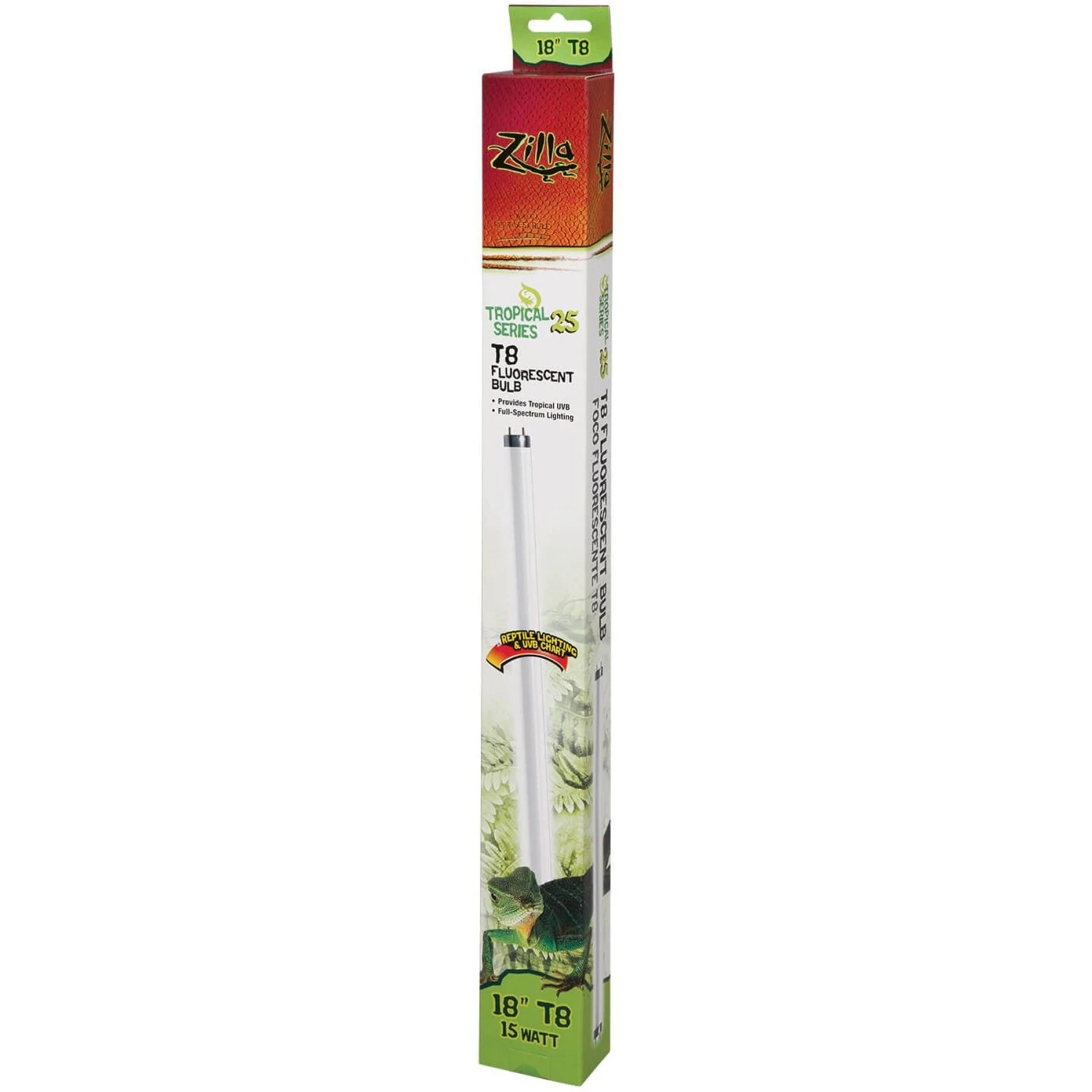 Zilla T8 Fluorescent Bulbs Tropical Series 25 3 Zilla T8 Fluorescent Bulbs Tropical Series 25