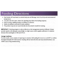 Mazuri Small Crocodilian Food, 25-lb Bag -Pet Supplies Store 222262 PT6. AC SS1800 V1602033357