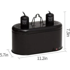 REPTI ZOO Dual Dome Reptile Heat Lighting Kit -Pet Supplies Store 223447 PT2. AC SS1800 V1583337795