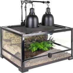 REPTI ZOO Deep Dome Matte Reptile Terrarium Lamp Fixture, 2 Count -Pet Supplies Store 223463 PT3. AC SS1800 V1583337476