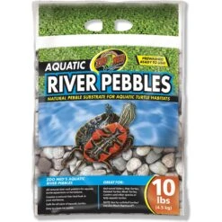 Zoo Med Aquatic River Turtle Tank Pebbles, 10-lb Bag