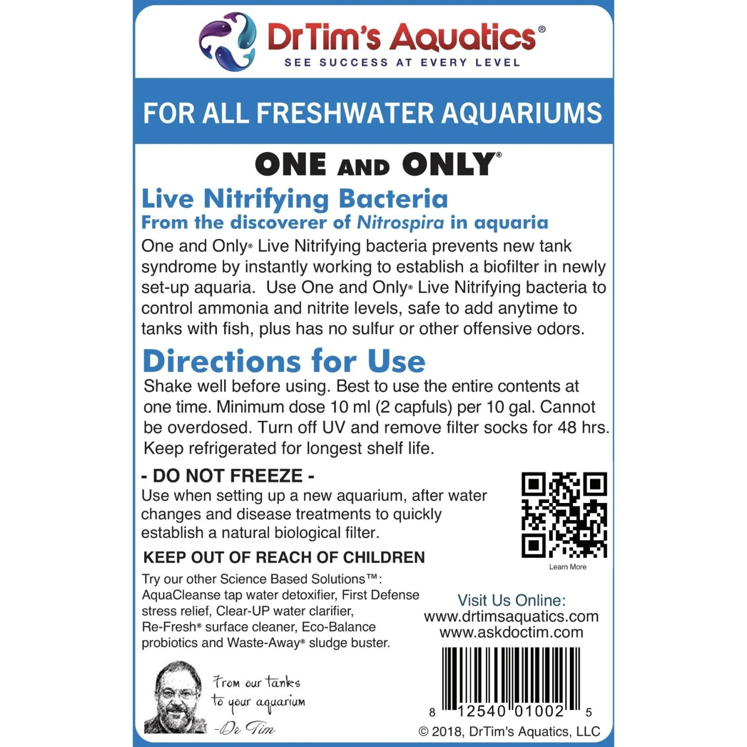 Dr. Tim's Aquatics One & Only Freshwater Aquarium Cleaner 5 Dr. Tim's Aquatics One & Only Freshwater Aquarium Cleaner - Image 3