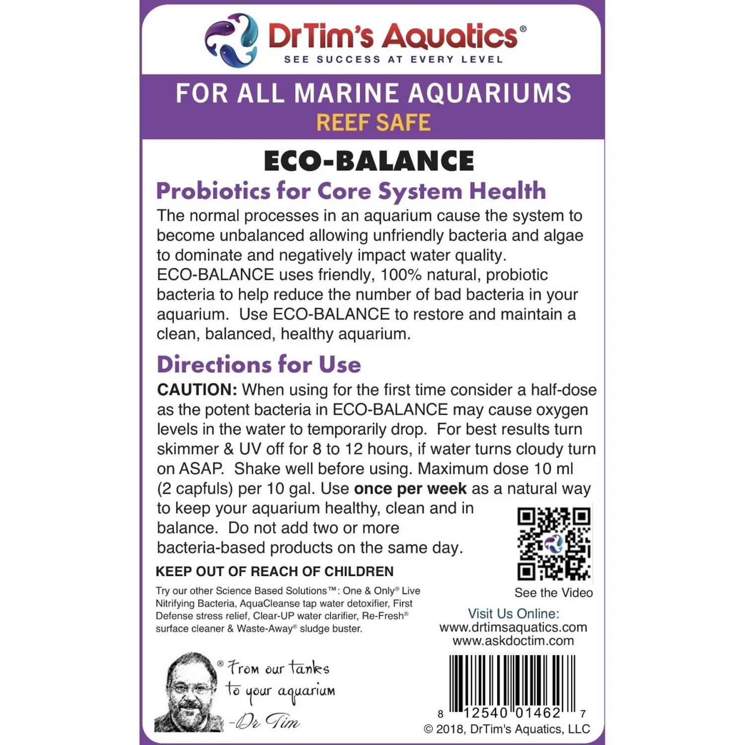 Dr. Tim's Aquatics Reef Eco-Balance Marine Aquarium Cleaner 6 Dr. Tim's Aquatics Reef Eco-Balance Marine Aquarium Cleaner - Image 4