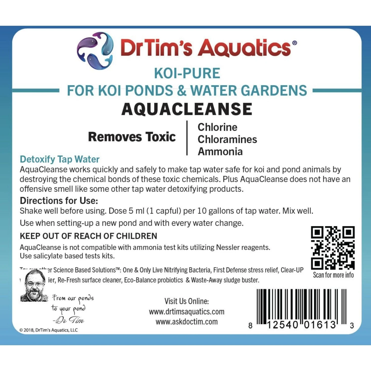 Dr. Tim's Aquatics AquaCleanse Koi Ponds & Water Gardens Cleaner 6 Dr. Tim's Aquatics AquaCleanse Koi Ponds & Water Gardens Cleaner - Image 4