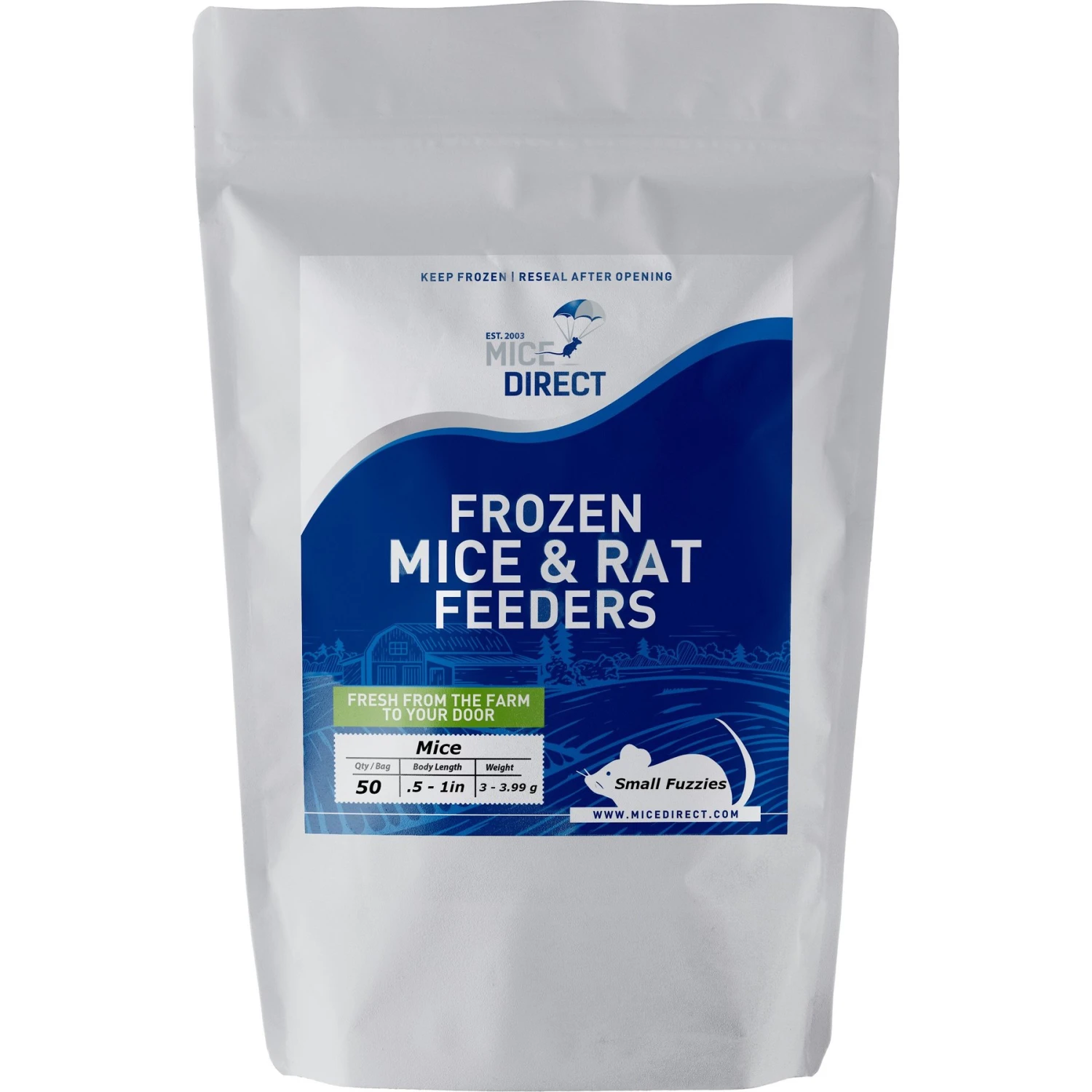 MiceDirect Frozen Feeders Snake Food, Mice, Small Fuzzies 3 MiceDirect Frozen Feeders Snake Food, Mice, Small Fuzzies