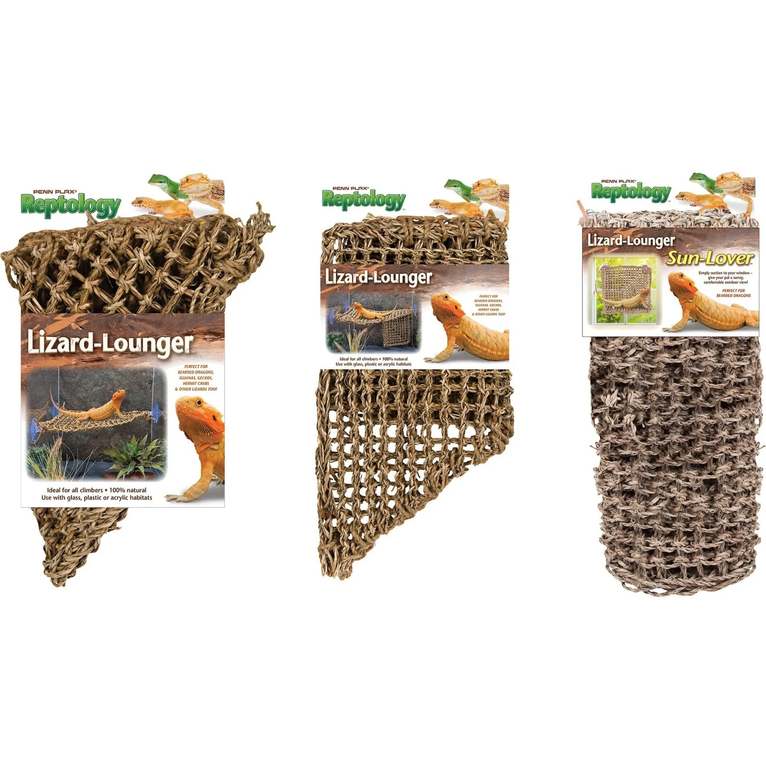 Penn-Plax Reptology Lizard Lounger Bundle, 3 Piece 3 Penn-Plax Reptology Lizard Lounger Bundle, 3 Piece