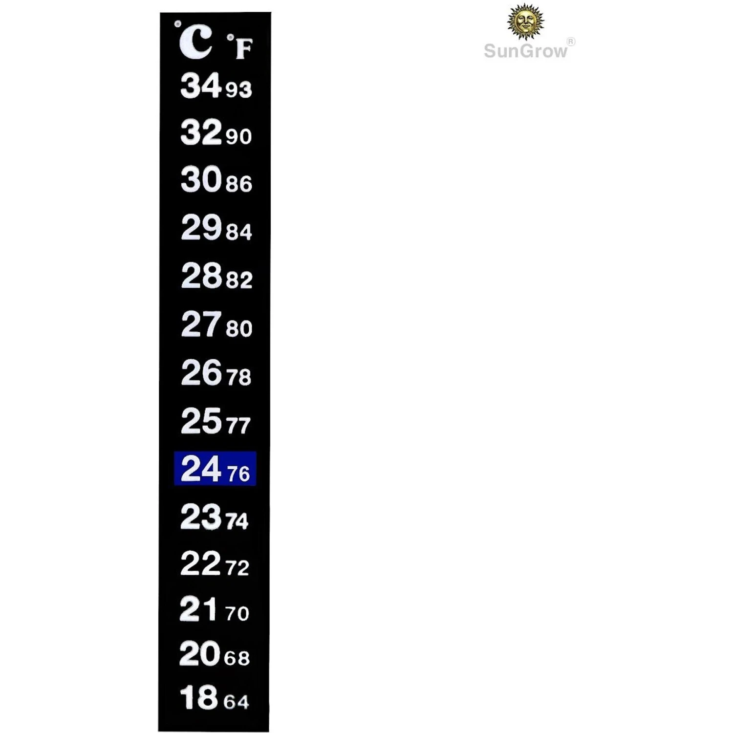 SunGrow Betta Fish Thermometer Sticker, Temperature Strip For Small Aquarium & Reptiles Tank 4 SunGrow Betta Fish Thermometer Sticker, Temperature Strip For Small Aquarium & Reptiles Tank - Image 2