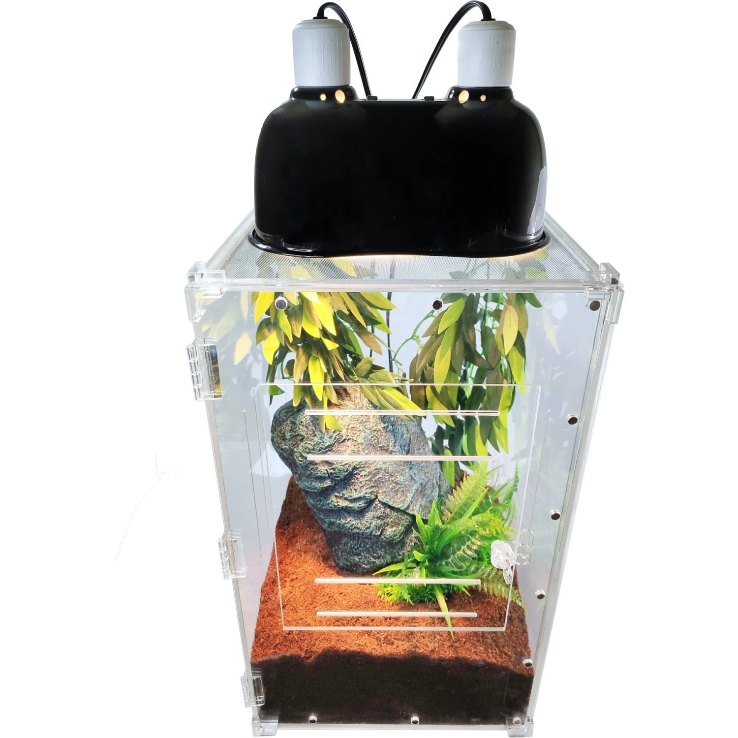 HerpCult Acrylic Front-Opening Reptile Habitat, 12-gal 4 HerpCult Acrylic Front-Opening Reptile Habitat, 12-gal - Image 2