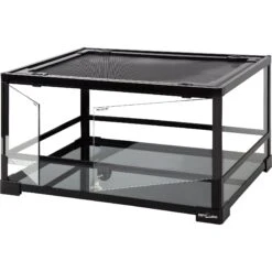 REPTI ZOO Double Hinge Door Reptile Glass Terrarium, 24-gal -Pet Supplies Store 301433 PT2. AC SS1800 V1622124813