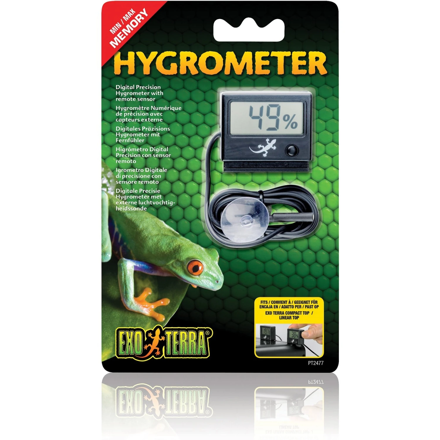 Exo Terra LED Reptile Hygrometer 3 Exo Terra LED Reptile Hygrometer