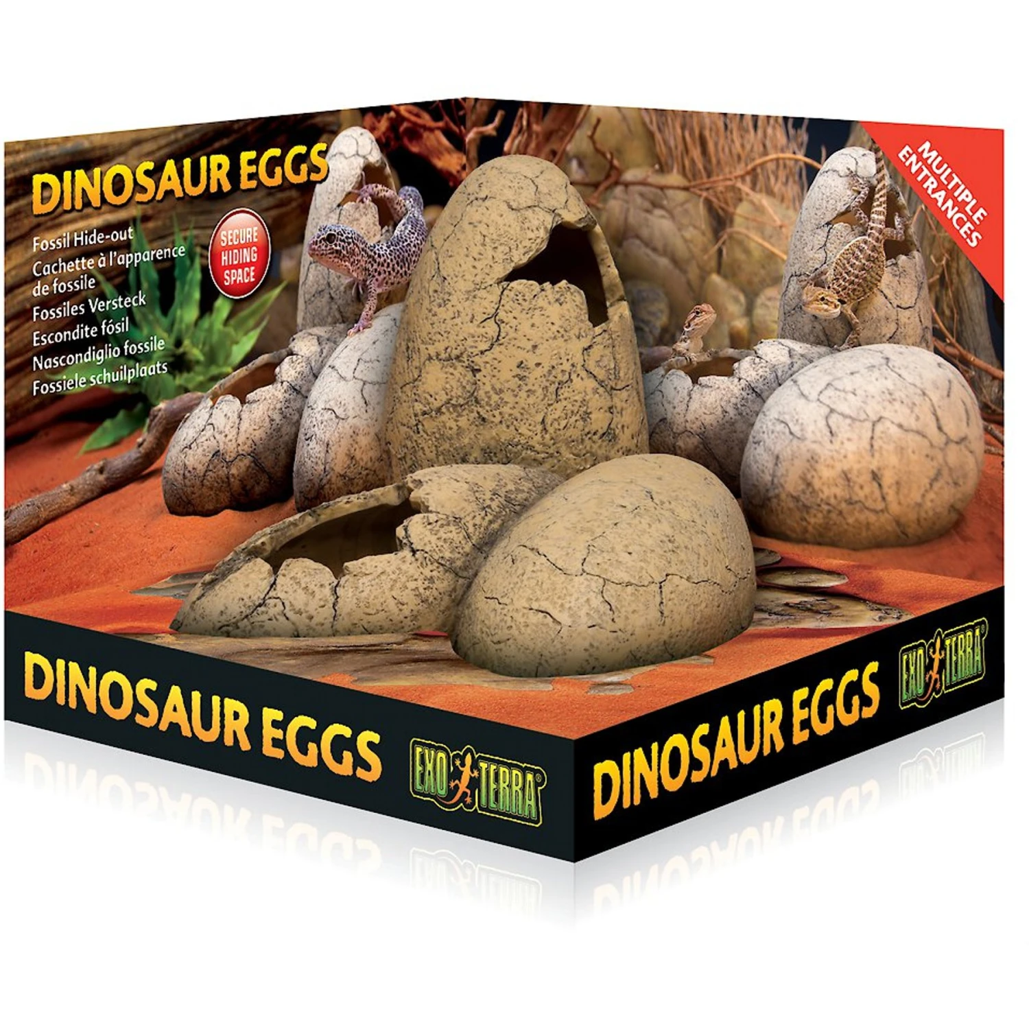 Exo Terra Dinosaur Egg Fossil Reptile Terrarium Ornament 2 Exo Terra Dinosaur Egg Fossil Reptile Terrarium Ornament