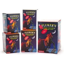 Fluker's Night Time Red Reptile Basking Light -Pet Supplies Store 310144 PT3. AC SS1800 V1669672569