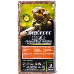 Galapagos Tropicoco Husk Coconut Reptile Bedding, 8-qt Bag