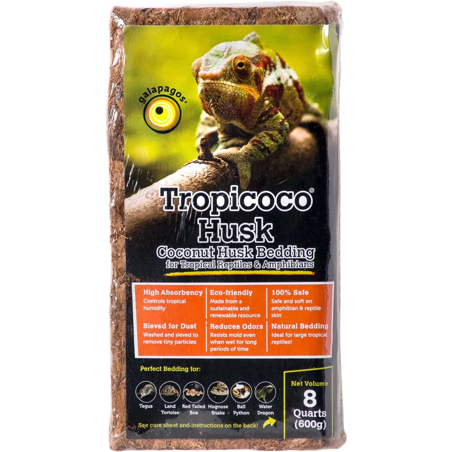 Galapagos Tropicoco Husk Coconut Reptile Bedding, 8-qt Bag 3 Galapagos Tropicoco Husk Coconut Reptile Bedding, 8-qt Bag