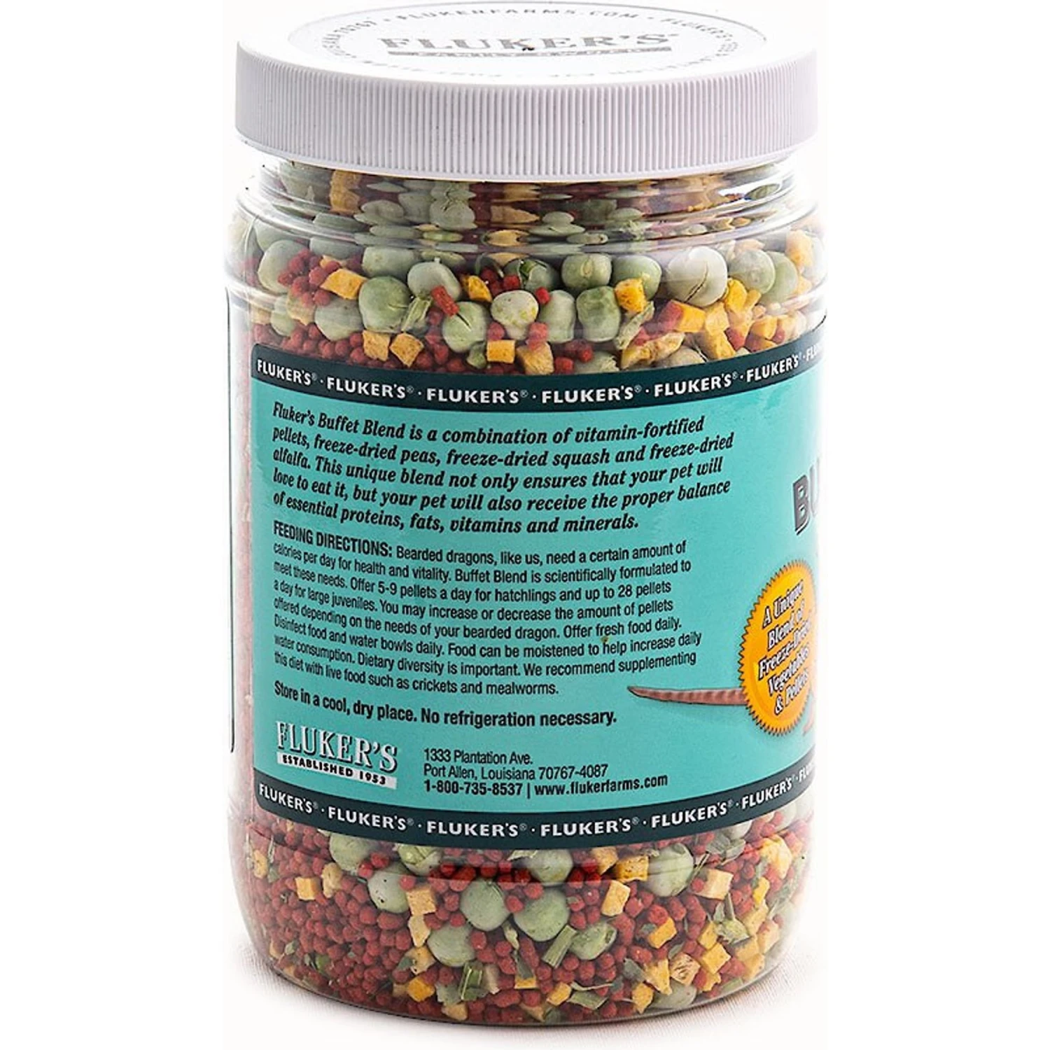 Fluker's Buffet Blend Veggie Variety Juvenile Bearded Dragon Food 5 Fluker's Buffet Blend Veggie Variety Juvenile Bearded Dragon Food - Image 3