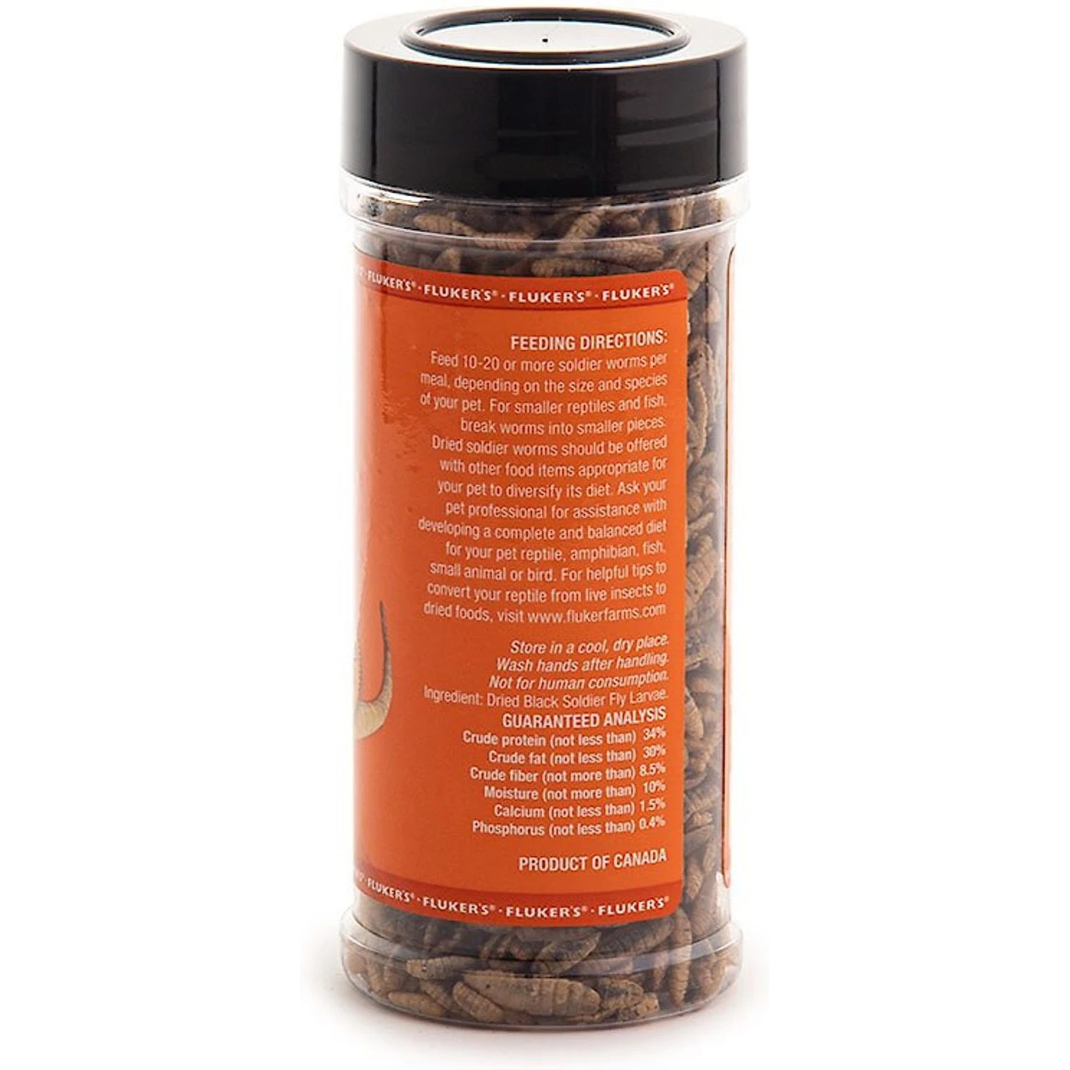 Fluker's Dried Soldierworms Reptile Food, 2.2-oz Bag 5 Fluker's Dried Soldierworms Reptile Food, 2.2-oz Bag - Image 3