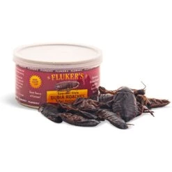 Fluker's Gourmet-Style Canned Dubia Roaches Reptile Food, 1.2-oz Bag