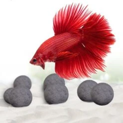 SunGrow Betta Fish Mineral Balls Calcium Supplement For Shrimp & Crayfish Aquarium Decor & Water Conditioner Accessories