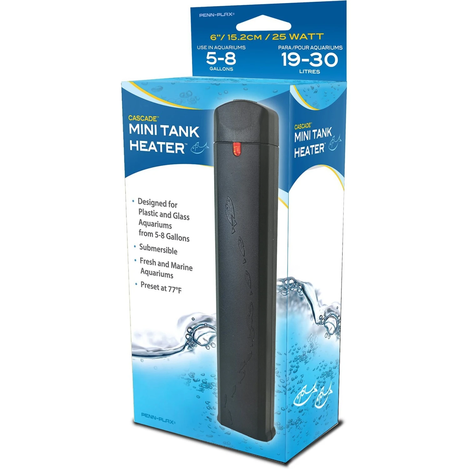 Penn-Plax 25W Plastic Safe Aquarium Heater, 6-in 4 Penn-Plax 25W Plastic Safe Aquarium Heater, 6-in - Image 2