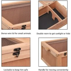 Unipaws Wooden Tortoise House -Pet Supplies Store 352899 PT4. AC SS1800 V1653500201