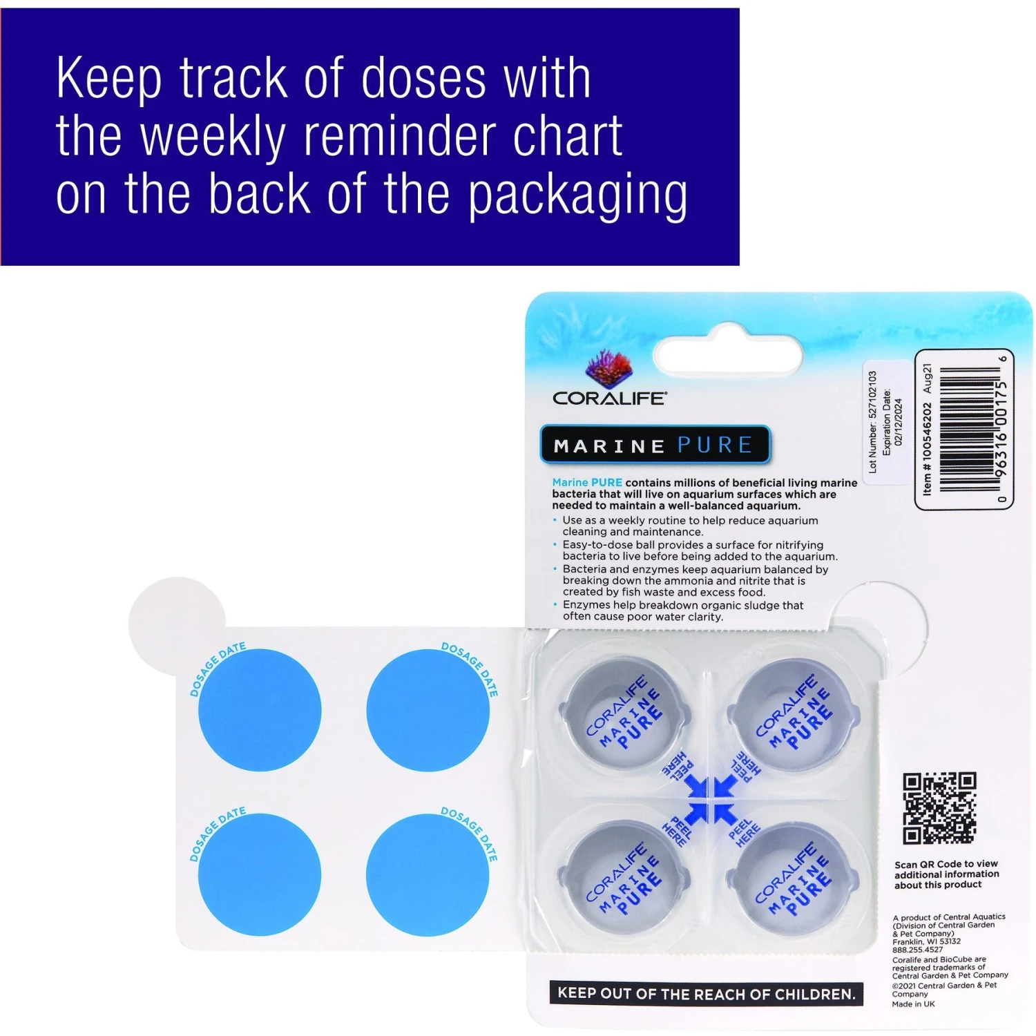 Coralife Marine PURE Water Care Bacteria Supplement, 4 Pack 5 Coralife Marine PURE Water Care Bacteria Supplement, 4 Pack - Image 3