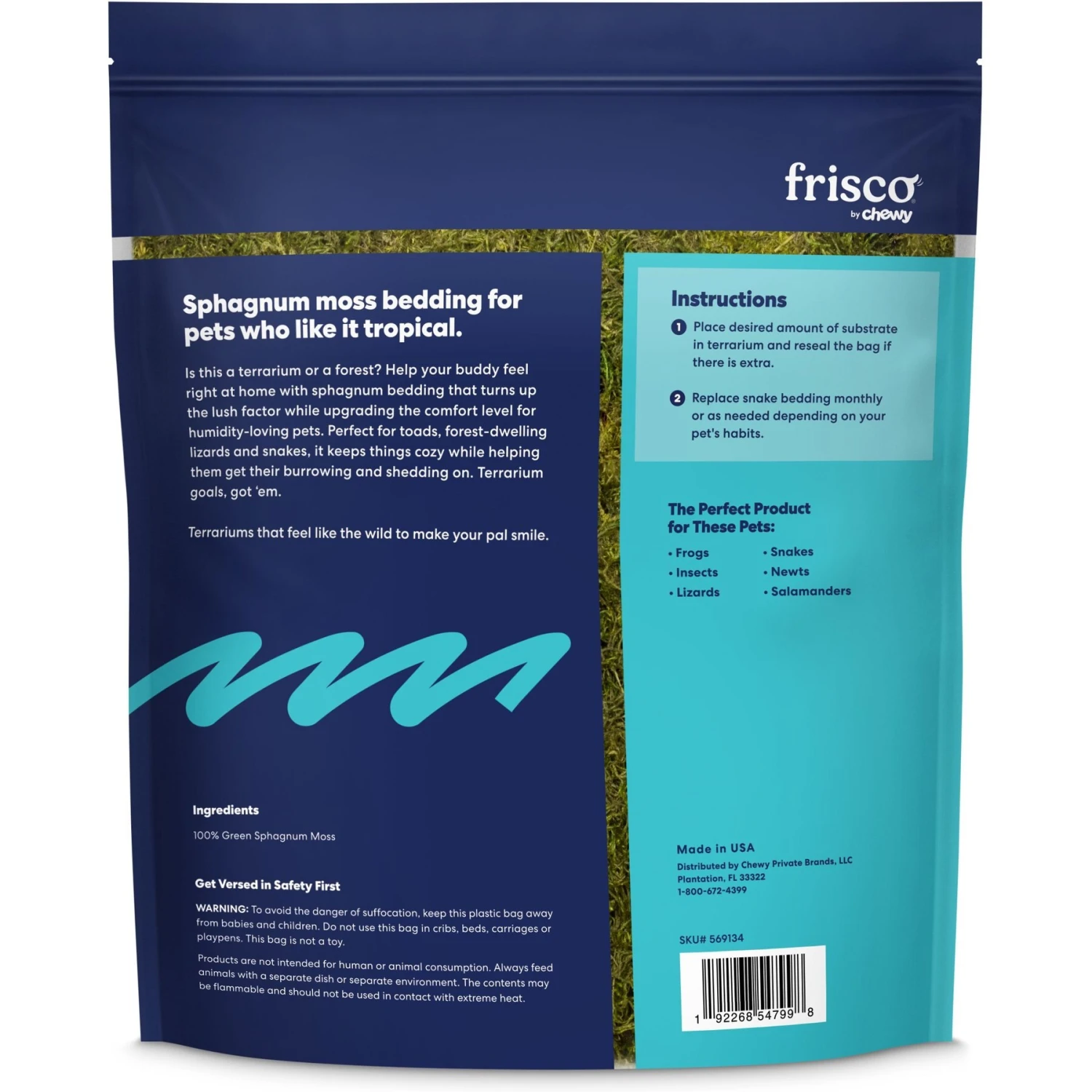 Frisco Terrarium Sphagnum Moss Reptile Bedding 4 Frisco Terrarium Sphagnum Moss Reptile Bedding - Image 2