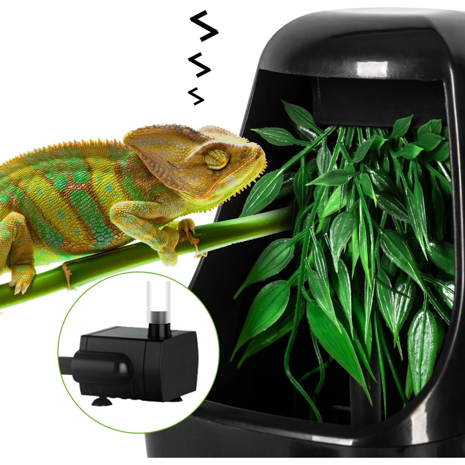 REPTI ZOO Automatic Drinking Fountain Reptile Water Dispenser For Chameleon 9 REPTI ZOO Automatic Drinking Fountain Reptile Water Dispenser For Chameleon - Image 7