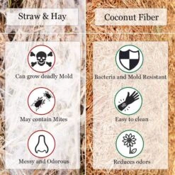 SunGrow Reptile Carpet Mat For Gecko & Hermit Crab, Coconut Fiber Substrate Bedding Terrarium Liner -Pet Supplies Store 620942 PT5. AC SS1800 V1687785358