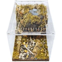 HerpCult Acrylic Enclosure Large Reptile Terranium, Clear, 3.3-gal -Pet Supplies Store 629294 PT4. AC SS1800 V1661287725