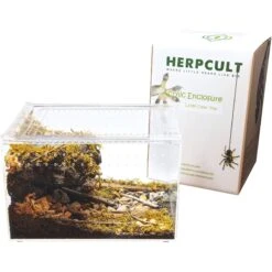 HerpCult Acrylic Enclosure Large Reptile Terranium, Clear, 3.3-gal -Pet Supplies Store 629294 PT8. AC SS1800 V1661377794