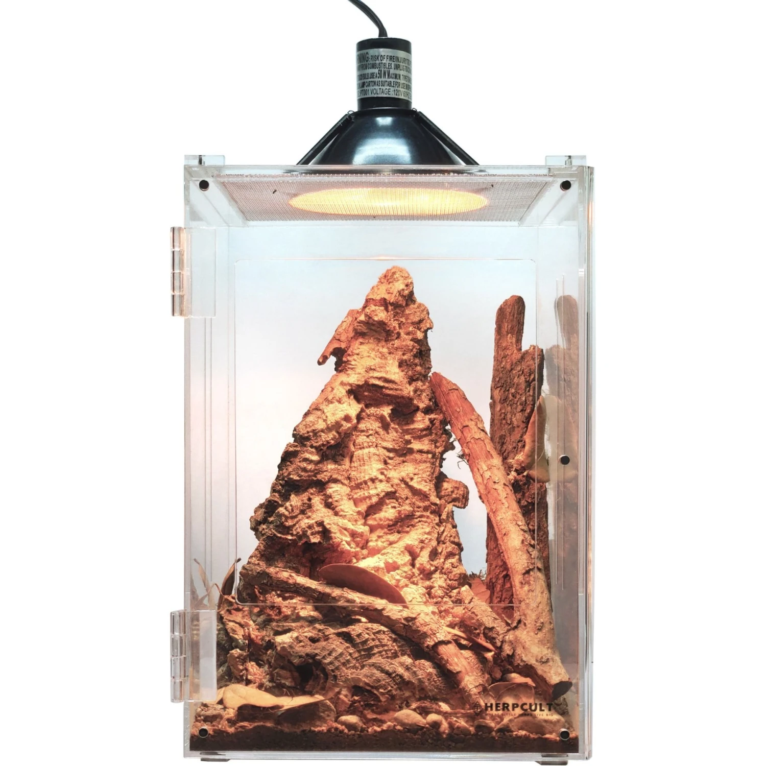 HerpCult Acrylic Front-Opening Reptile Enclosure, 3.3-gal 4 HerpCult Acrylic Front-Opening Reptile Enclosure, 3.3-gal - Image 2