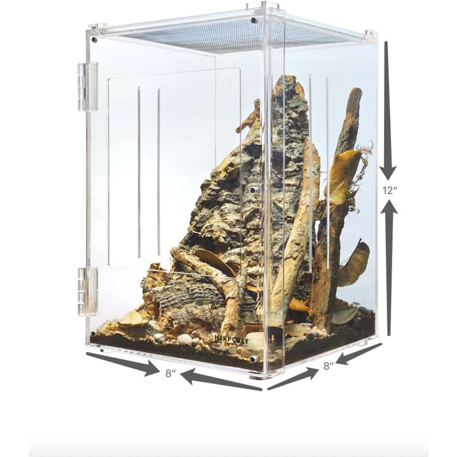 HerpCult Acrylic Front-Opening Reptile Enclosure, 3.3-gal 10 HerpCult Acrylic Front-Opening Reptile Enclosure, 3.3-gal - Image 8