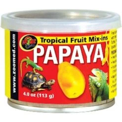 Zoo Med Tropical Fruit Papaya Mix-ins Reptile Food, 4-oz Bag