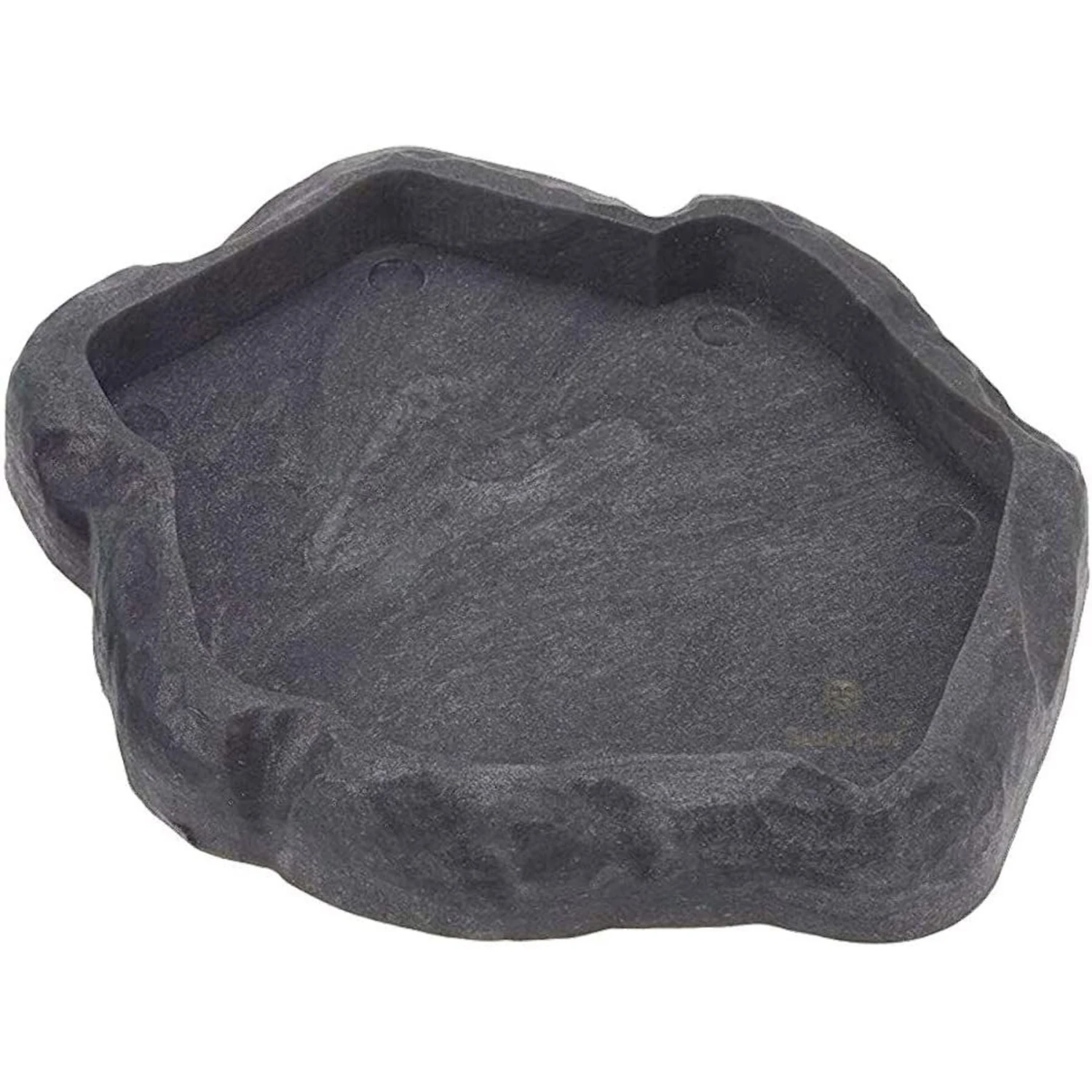 SunGrow Reptile Food & Water Dish Non-Skid Plastic Hermit Crab Bowl, Terrarium Decor Supplies, Charcoal 4 SunGrow Reptile Food & Water Dish Non-Skid Plastic Hermit Crab Bowl, Terrarium Decor Supplies, Charcoal - Image 2