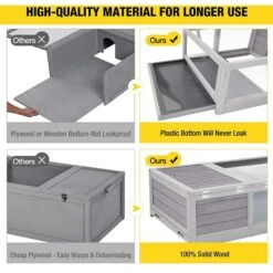 Aivituvin Wooden Tortoise & Reptile Habitat Cage -Pet Supplies Store 696854 PT5. AC SS1800 V1672168951