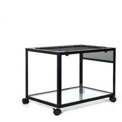 OiiBO Knock Down Glass Terrarium With Wheels, Black, 27-gal -Pet Supplies Store 697566 PT1. AC SS1800 V1667520130