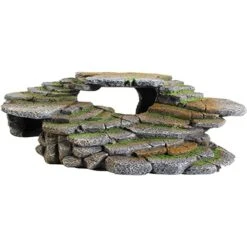 Penn-Plax Reptology Shale Scape Step Ledge & Cave Lizard Hideout, Large