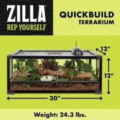 Zilla QuickBuild Terrarium, Black -Pet Supplies Store 733678 PT2. AC SS1800 V1692210475