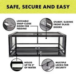 Zilla QuickBuild Terrarium, Black -Pet Supplies Store 733678 PT4. AC SS1800 V1692212657