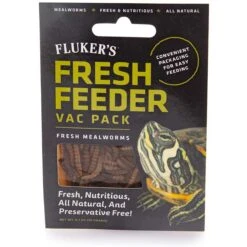 Fluker's Fresh Feeder Vac Pack Mealworms Reptile Food, 0.7-oz Bag