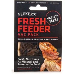 Fluker's Fresh Feeder Vac Pack Variety Mix Reptile Food, 0.7-oz Bag