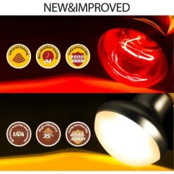 REPTI ZOO Basking Spot Lamp & Nocturnal Infrared Heat Lamp-100W Reptile Bulb, Multicolor, 4 Count -Pet Supplies Store 755390 PT4. AC SS1800 V1673984496