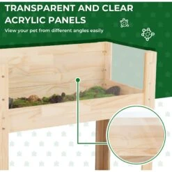 Coziwow Wooden Turtle Tanks Tortoise House -Pet Supplies Store 762150 PT6. AC SS1800 V1679614971